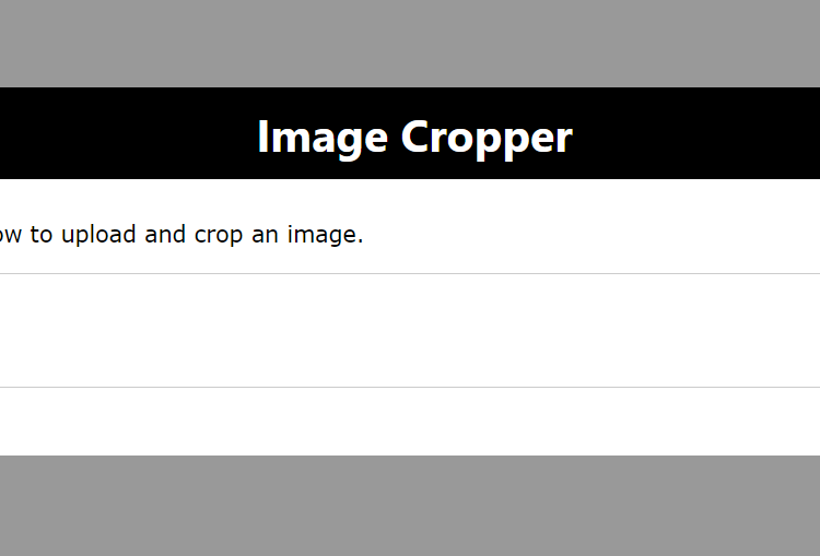 Javascript Image Modal Cropper & Resizer Using HTML & CSS3 Full Source Code