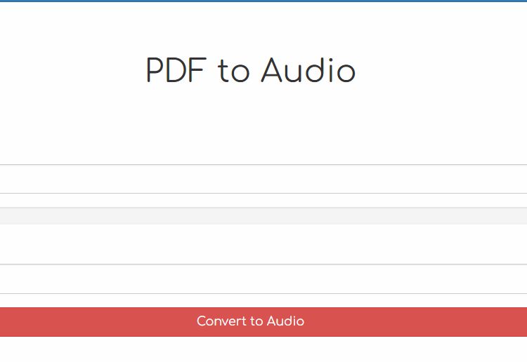 Node.js Express Project to Convert PDF Document to MP3 Audio File Full Source Code in Browser